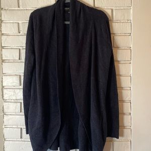 Barefoot Dream Cozychic Lite open front black cardigan